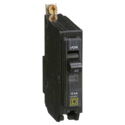 Square D Miniature Circuit Breaker,Current 40 A QOB140