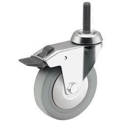 Medcaster Stem Caster,3"dia,140lb RZ03TPP090TLTS06