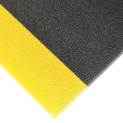 Notrax Antifatigue Mat,Black,YllwBrdr,3ft.x5ft. 415S0035BY