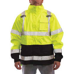 Tingley Rain Jacket,Class 3, Type P,Blk/Ylw,S J24122