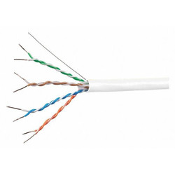 Monoprice Data Cable,Cat 6A,23 AWG,1000ft,White 18601