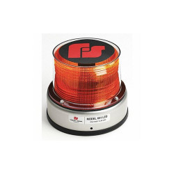 Federal Signal Beacon Light,Amber,Flashing 420223-02