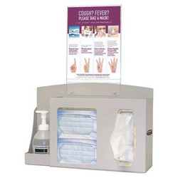 Bowman Dispensers Respiratory Hygiene Station,23-3/64 in.H BD201-0012