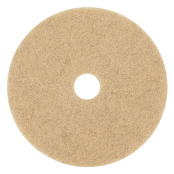 3m Burnishing Pad,21 in Dia,Tan,PK5  3500