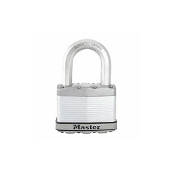 Master Lock Keyed Padlock,1 3/16 in,Rectangle,Silver M15XLF