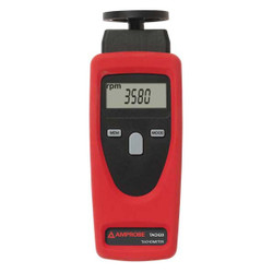 Amprobe Tachometer, +/-0.02% RPM Acc, LCD TACH-20