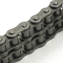 Tritan Roller Chain,10ft,Riveted Pin,Steel 08B-2 X 10FT