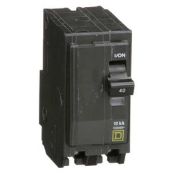 Square D Circuit Breaker,40A,Plug In,120/240V,2P QO240