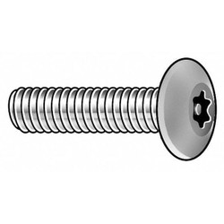 Tamper-Pruf Screw TRS,1/4"-20,Plain,1 1/2"L,25PK  91275