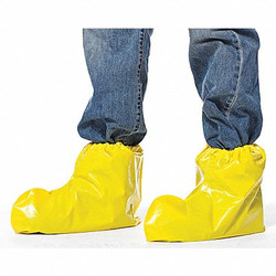 Polyco Shoe Covers,Polyolefin,Yellow,L,PK200 49515