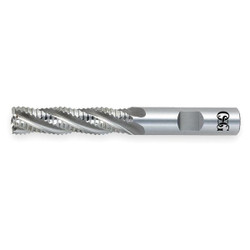 Osg Sq. End Mill,Single End,Cobalt,1/4" 4909200