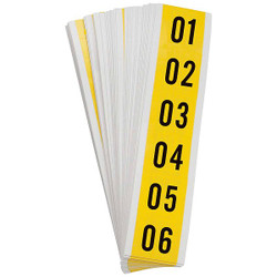 Brady Carded Numbers,01 Thru 99,1-1/2 In. H 34353