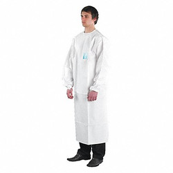 Ansell Disposable Lab Coat,2XL,White,PK30  68-2000