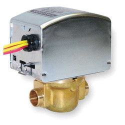 Honeywell Home Motorized Zone Valve,NC,Brass,1/2 in NPT V8043A1227