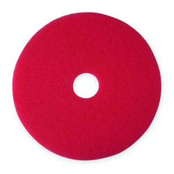 3m Buffing/Cleaning Pad,17 in Dia,Red,PK5 5100