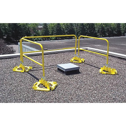 Garlock Safety Systems Safety Guardrail,Yellow 407493S