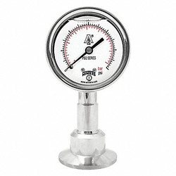 Winters Pressure Gauge,2-1/2" Dial Size,Silver PSQ15802
