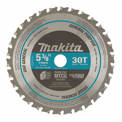 Makita CircularSawBlade,Carbide,Dia:5 3/8" A-95037