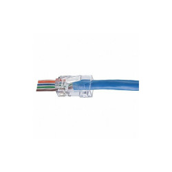 Ideal Modular Plug,Category 6 Cable,Clear,PK50 85-376