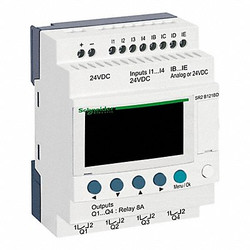 Schneider Electric Logic Relay, Input Voltage 24VDC SR2B121BD