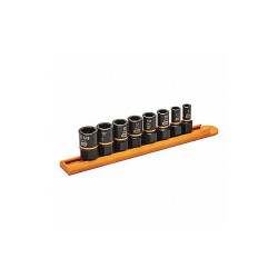 Gearwrench Impct Skt St,Steel,Blk Oxd,1/4 to 16 mm 84782