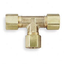 Parker Union Tee,Brass,Comp,3/8In,PK10 164C-6