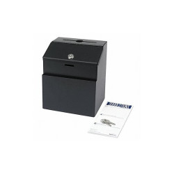 Safco Suggestion Box,Steel,Black 4232BL