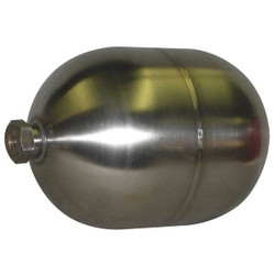 Naugatuck Float Ball,Oblong,SS,4 In GR4X525304SS