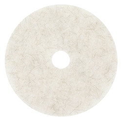 3m Burnishing Pad,24 in Dia,White,PK5 3300
