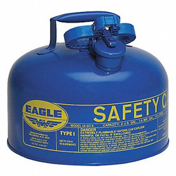 Eagle Mfg Type I Safety Can,2 gal.,Blue,9-1/2In H UI20SB