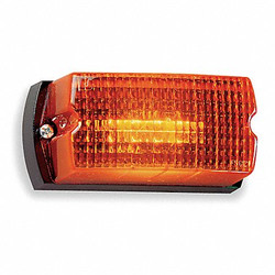 Federal Signal Low Profile Warning Light,Strobe,Amber LP1-120A