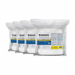 Everwipe Disinfectant Wipes,800 ct,Bag,PK4 10100
