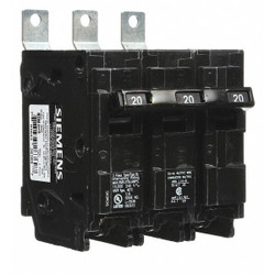 Siemens Circuit Breaker,20A,Bolt On,240V,3P B320