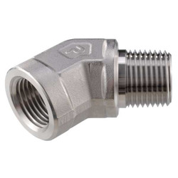 Parker 45 Street Elbow, 316 SS, 1/4 in, NPT 4-4 SVE-SS