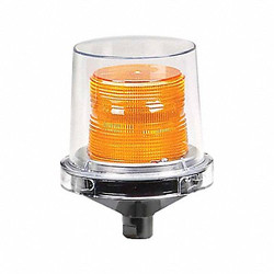 Federal Signal Hazardous Warning Light,LED,Amber 225XL-024A
