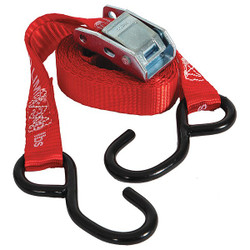 Buyers Products Tie Down Strap,S-Hook,Red,PK4 5483305