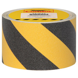 Condor AntiSlip Tape,60 ftLx4 inW,BLK/YLW,PK3 GRAN15293