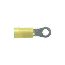 Panduit Ring Terminal,#8,Yellow,600V,PK50 PV10-8R-L