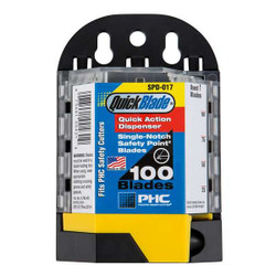 Pacific Handy Cutter Safety Blades w/Dispenser,PK100 SPD-017