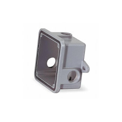 Federal Signal Gasketed Weatherproof Back Box, Gray WB