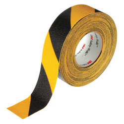 3m AntiSlip Tape,60 ftLx2 "W,BLK/YLW,60Grit 613