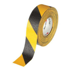 3m AntiSlip Tape,60 ftLx3 "W,BLK/YLW,60Grit 613