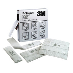 3m Absorbent Roll,Oil-Based Liquids,White PFL550DD