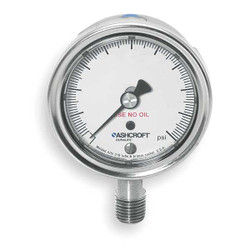 Ashcroft Pressure Gauge,0 to 300 psi,2-1/2In 251009SW02LX6B300