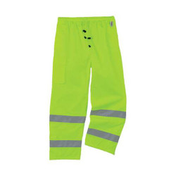 Glowear by Ergodyne Rain Pants,Class E,Yellow/Green,L 8915