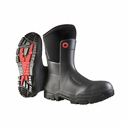 Dunlop Boots,Men's 10, Women's 12,Black,PR ND68A93.CH
