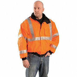 Occunomix High Visibility Jacket,L,Orange,Unisex LUX-TJBJ-OL