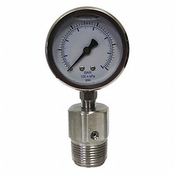 Kodiak Pressure Gauge,1 in. MNPT,0 to 1000 psi  KC301L251000/DSF14-M