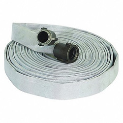 Forest-Lite Fire Hose,100 ft,White,Polyester G55H15F100P
