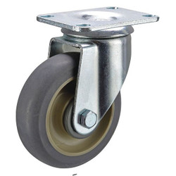 Manufacturer Varies Plate Caster,Swivel,Rubber,4 3/16"H P12S-RCP030K-12